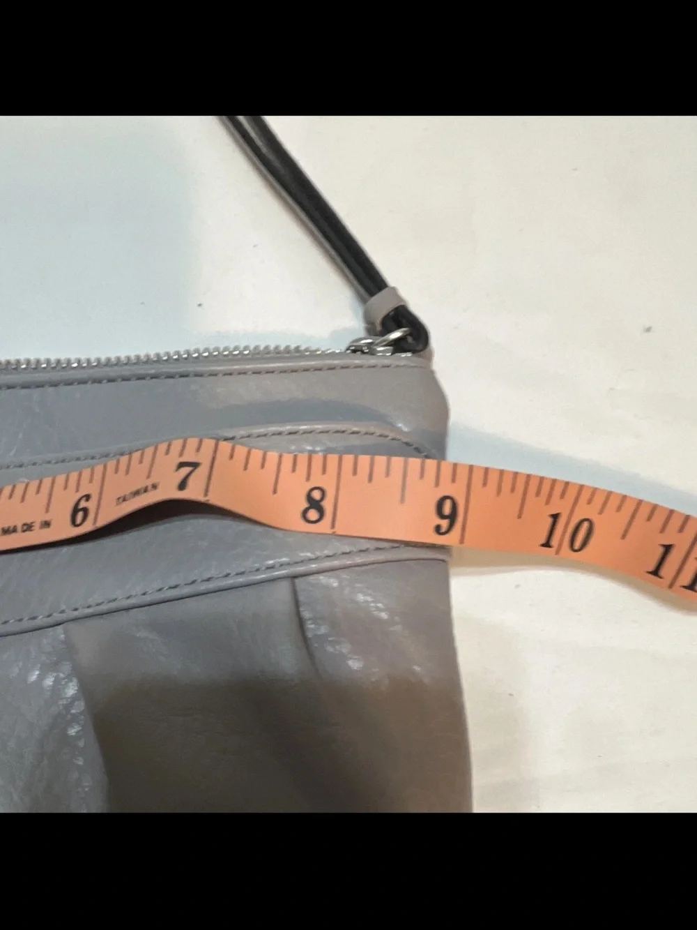 Juicy Couture Light Gray Pleated Wristlet Clutch